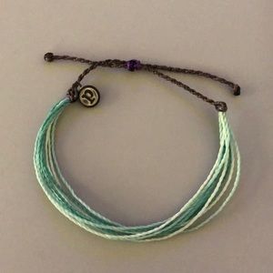 Aqua blue multi-string Pura Vida Bracelet